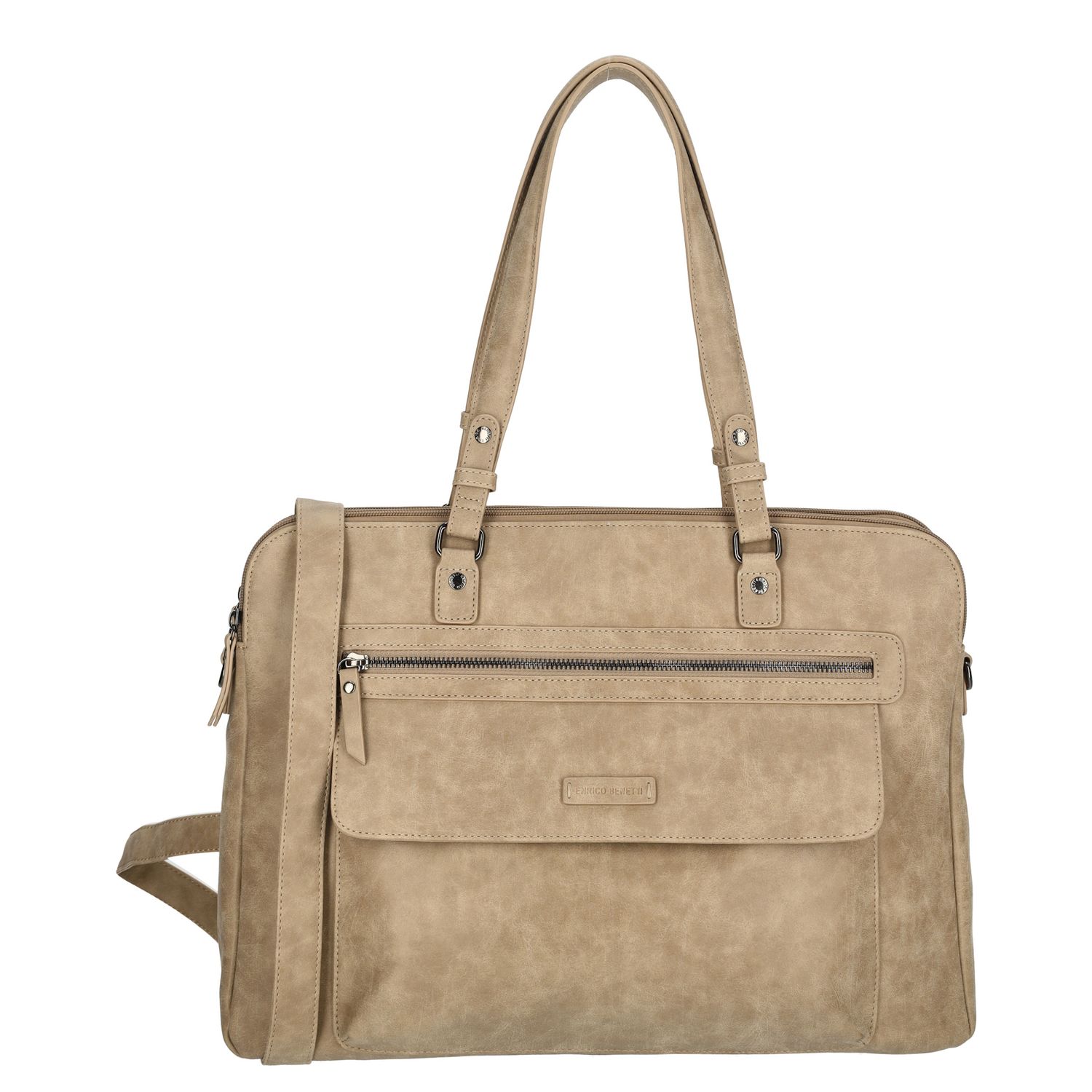 Enrico Benetti Nouméa schoudertas grijs en taupe