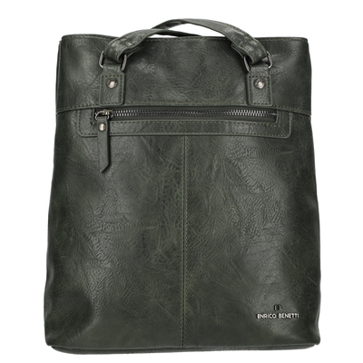 Enrico Benetti Julia Laptop Backpak Shoulderbag olive