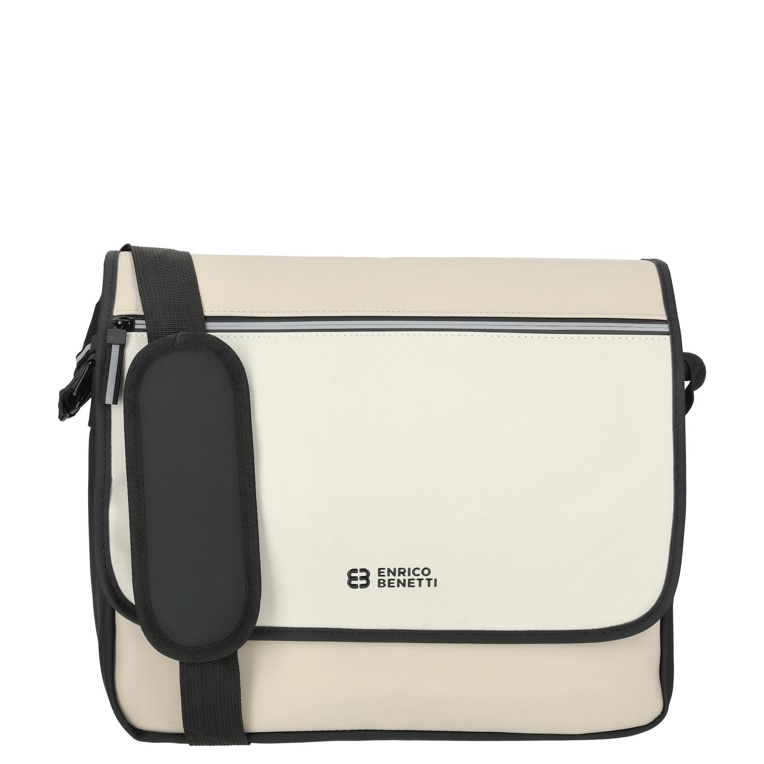 Enrico Benetti schoudertas zwart, beige en multicolor