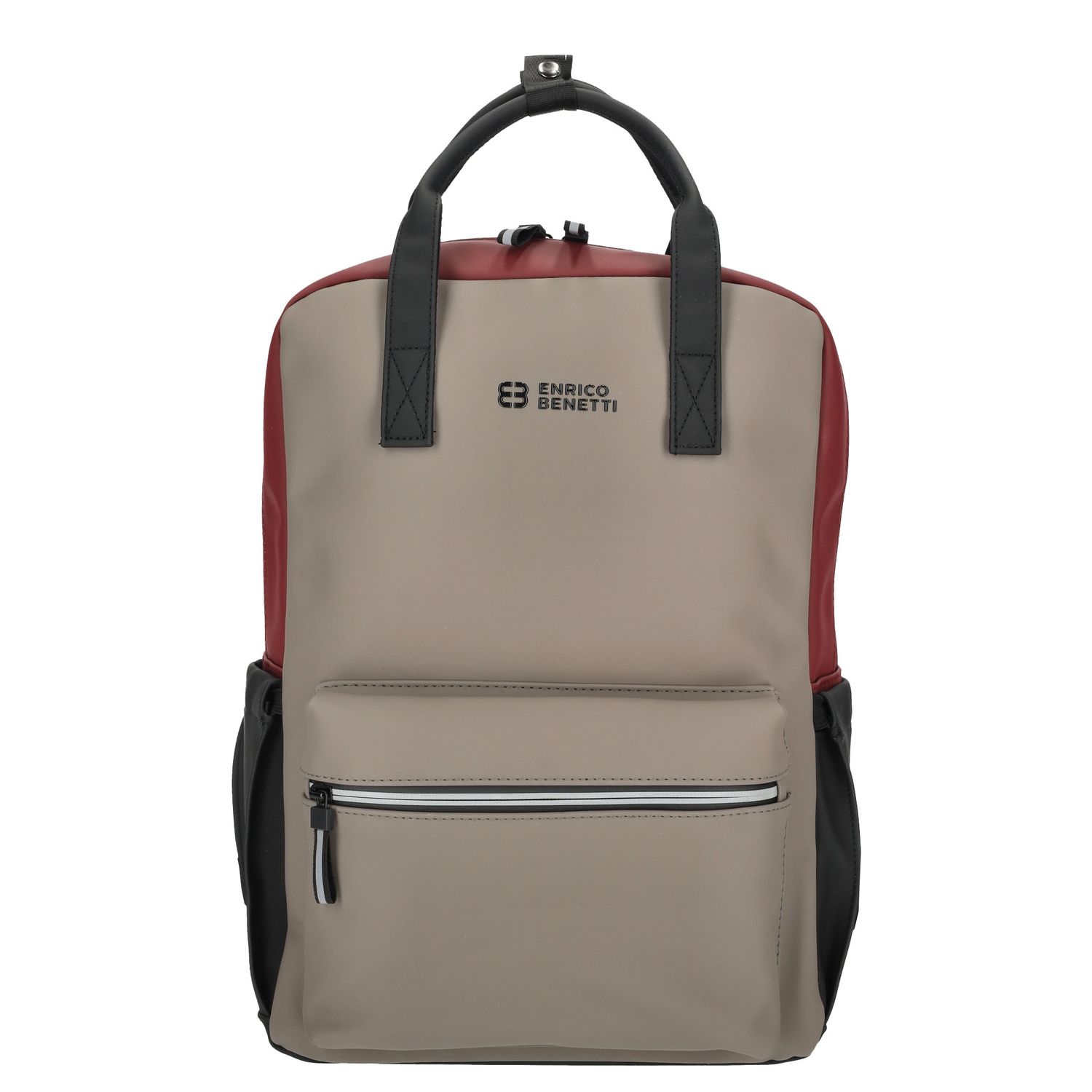 Enrico Benetti Laptop Rugzakken grijs, taupe, rood en multicolor