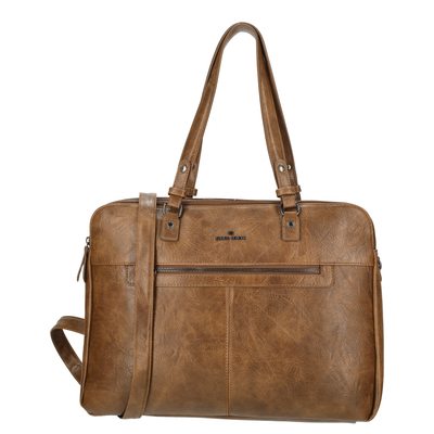 Enrico Benetti Julia Laptop Shoulderbag 15" cognac