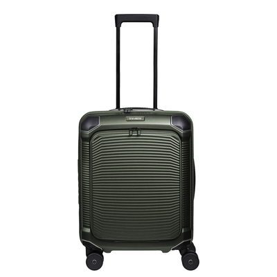 Travelite Millenium Spinner Cabin Trolley Frontpocket pine green