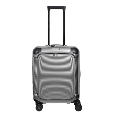 Travelite Millennium Spinner Cabin Trolley Frontpocket silver