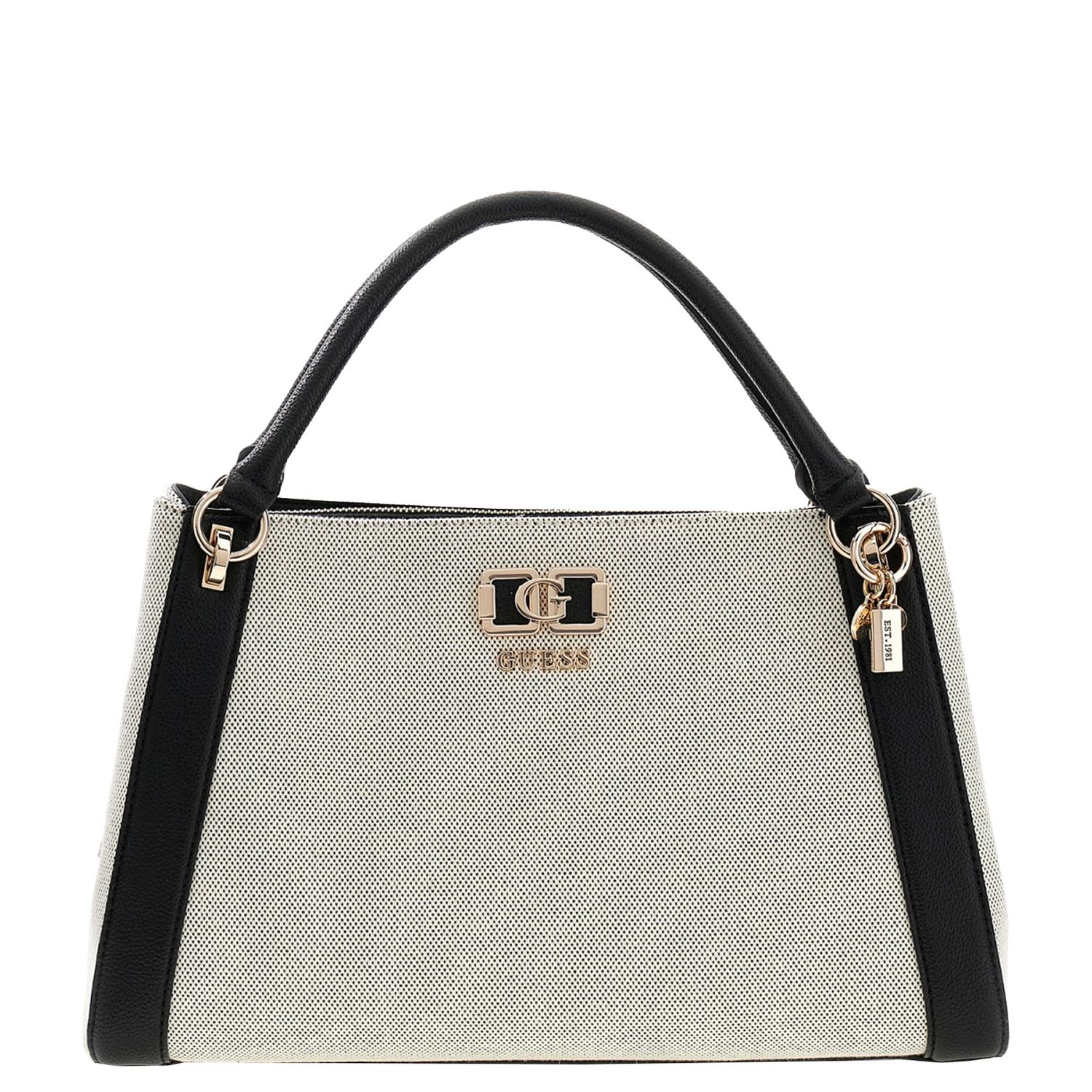 Guess schoudertas zwart en multicolor