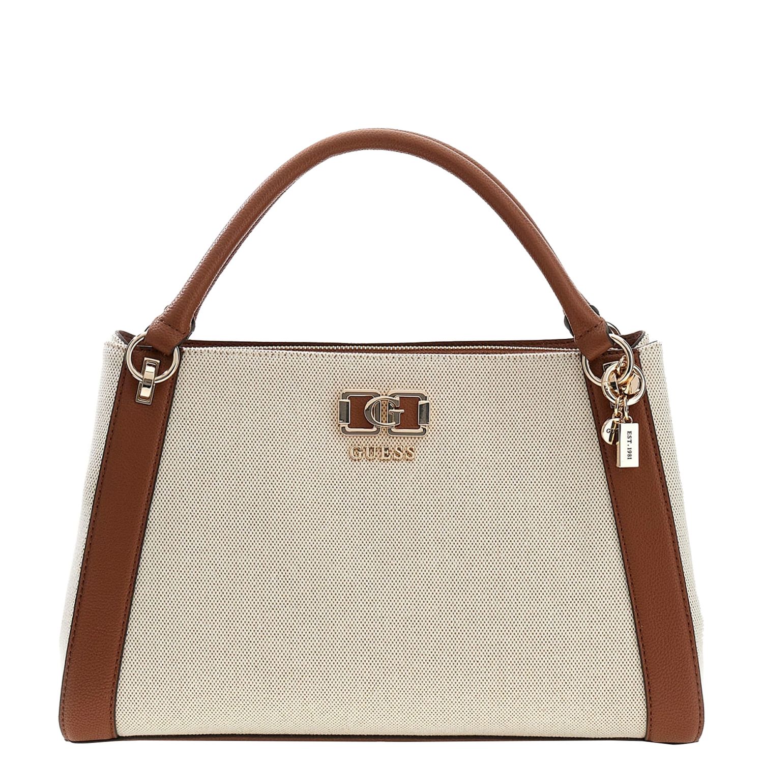 Guess schoudertas bruin en multicolor