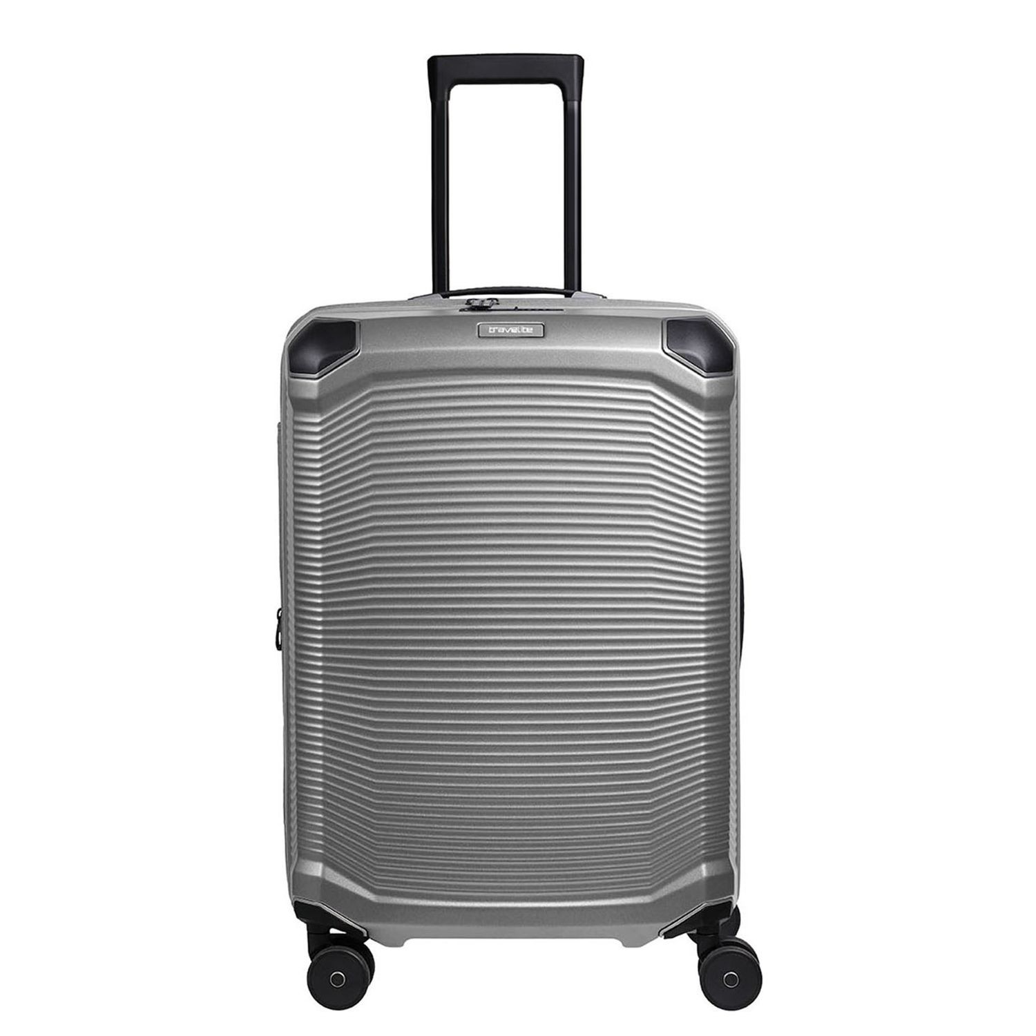 Travelite Millennium Spinner M Expandable silver hardcase koffer lichtgewicht koffer