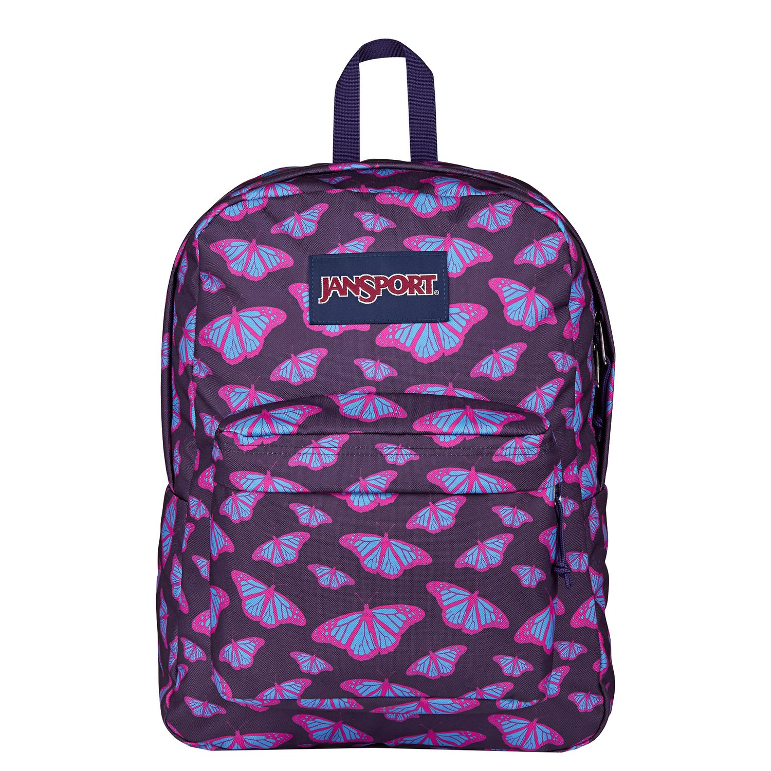 Jansport rugzak paars en multicolor