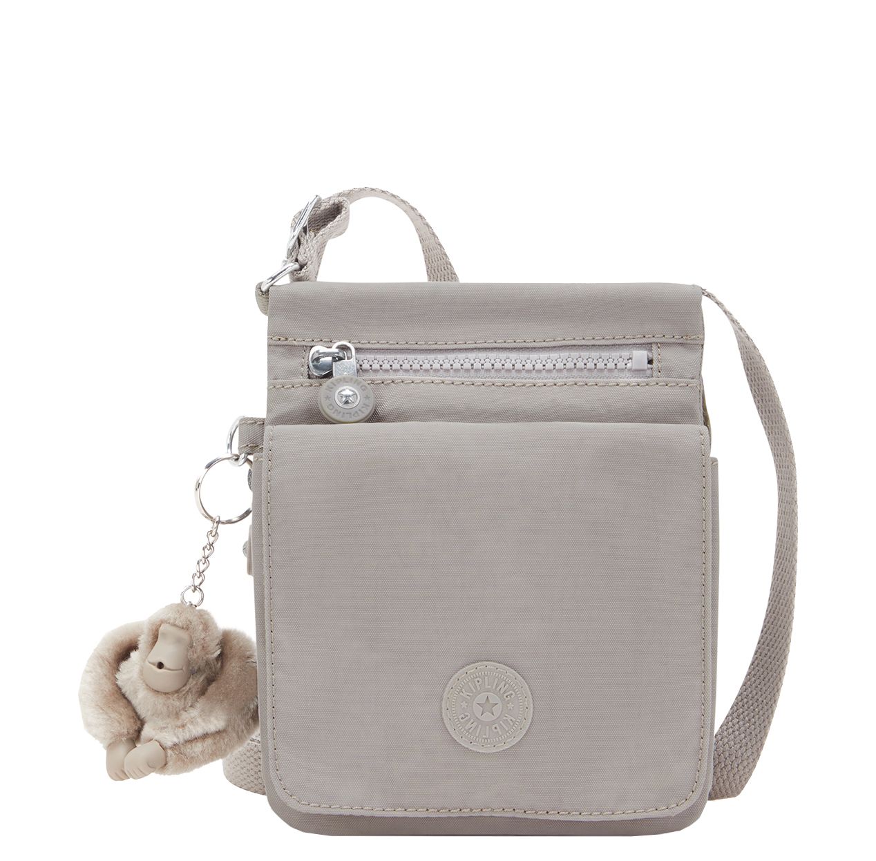 Kipling New Eldorado crossbodytas grijs