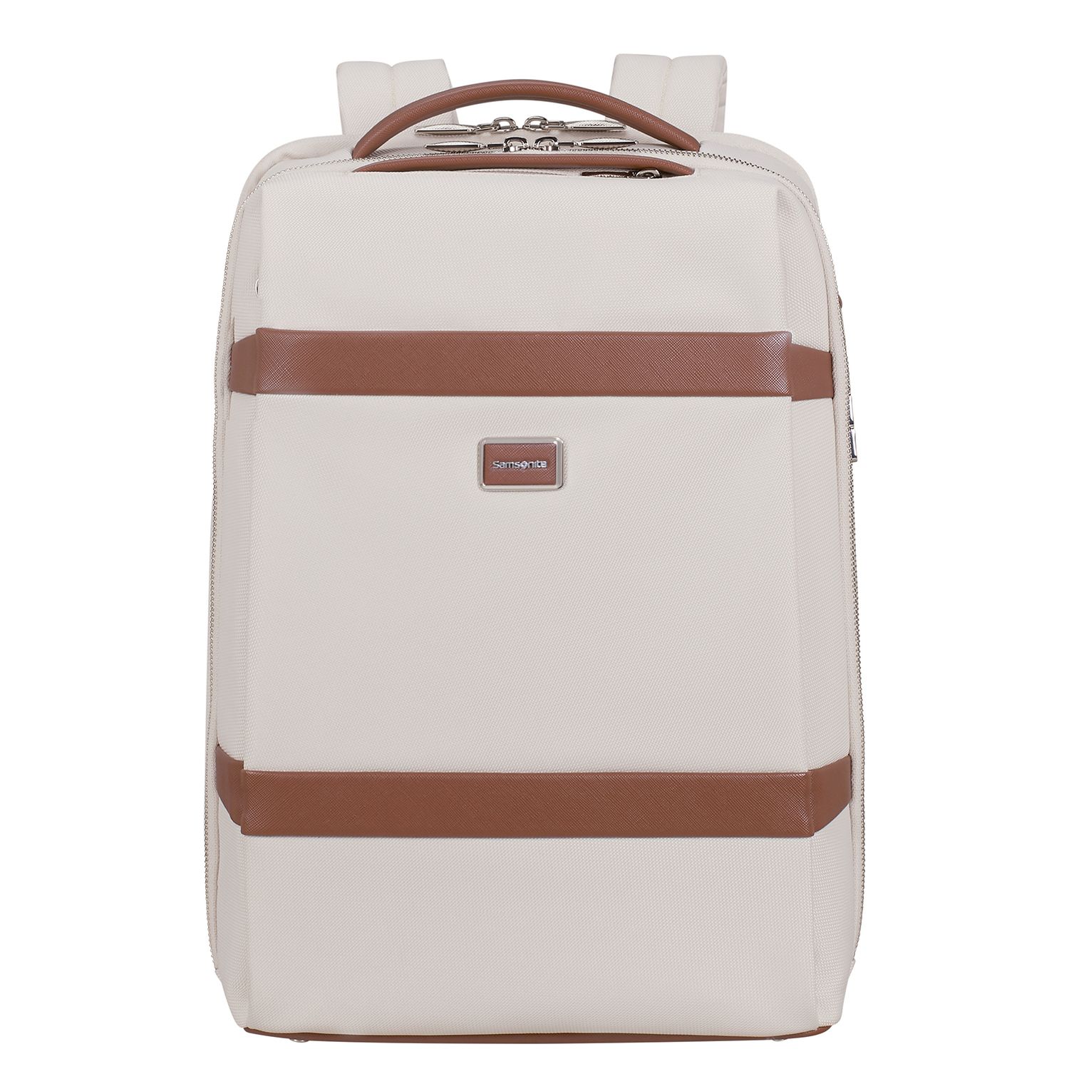 Samsonite rugzak wit en beige