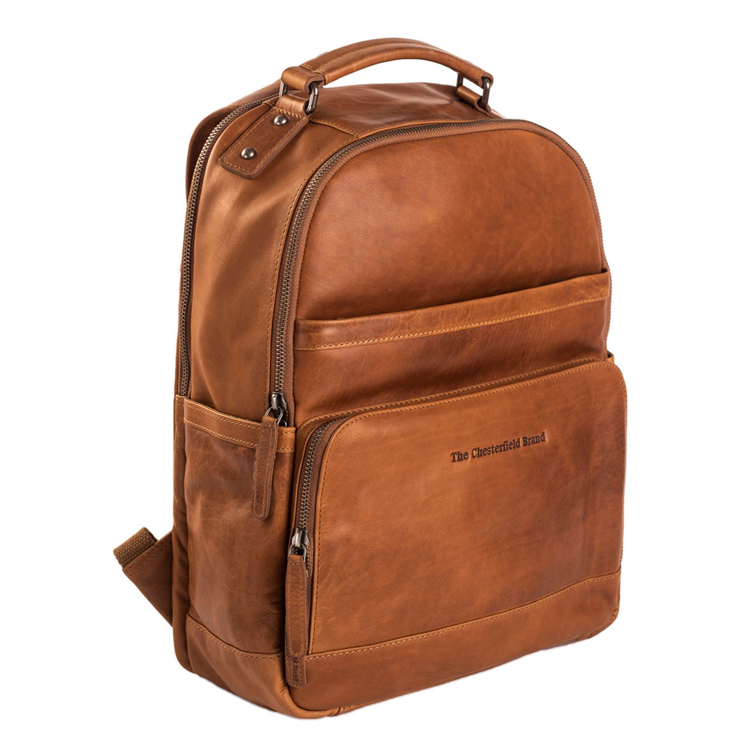 The Chesterfield Brand Austin laptop laptop rugzak cognac