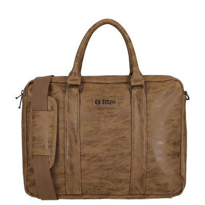 Enrico Benetti Rotterdam Laptoptas 15" camel