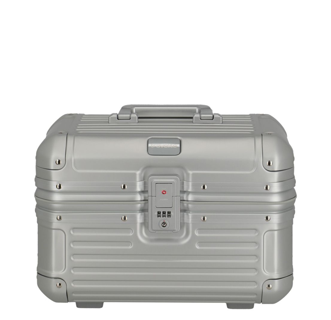 Travelite Next Aluminium Beauty Case silver hardcase koffer