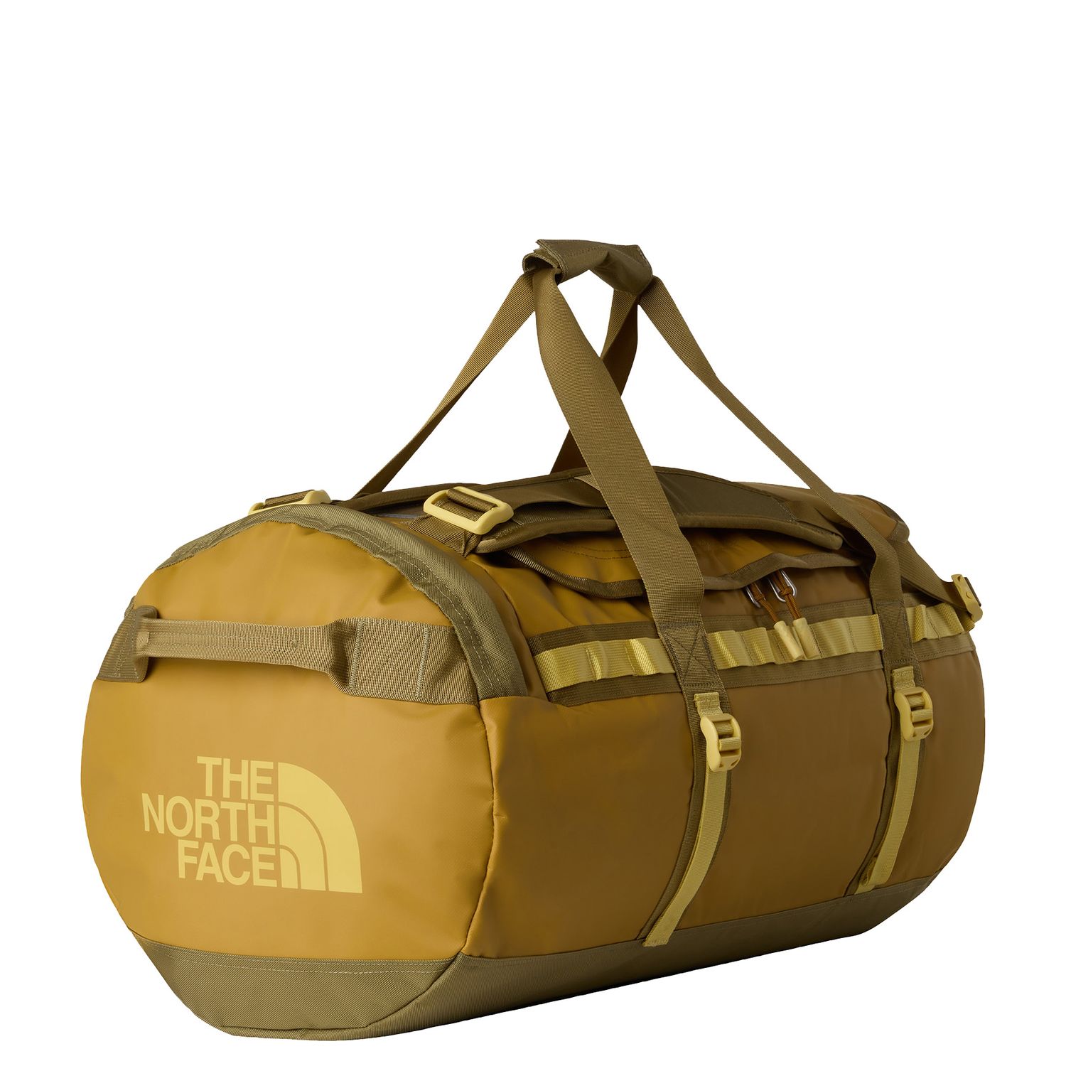 The North Face Base Camp Duffel M duffel bruin en geel