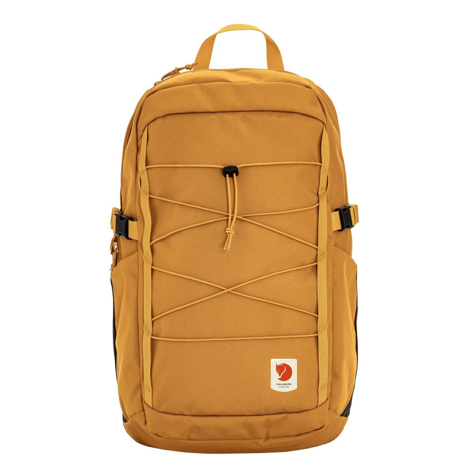 Fjällräven Skule schooltas rood, goud en multicolor