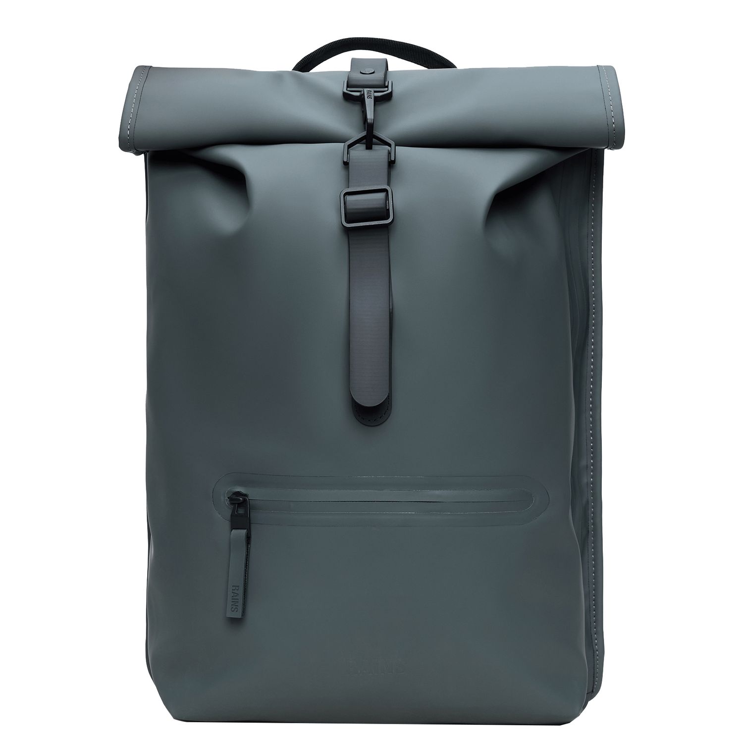 Rains Rolltop Rucksack rugzak grijs