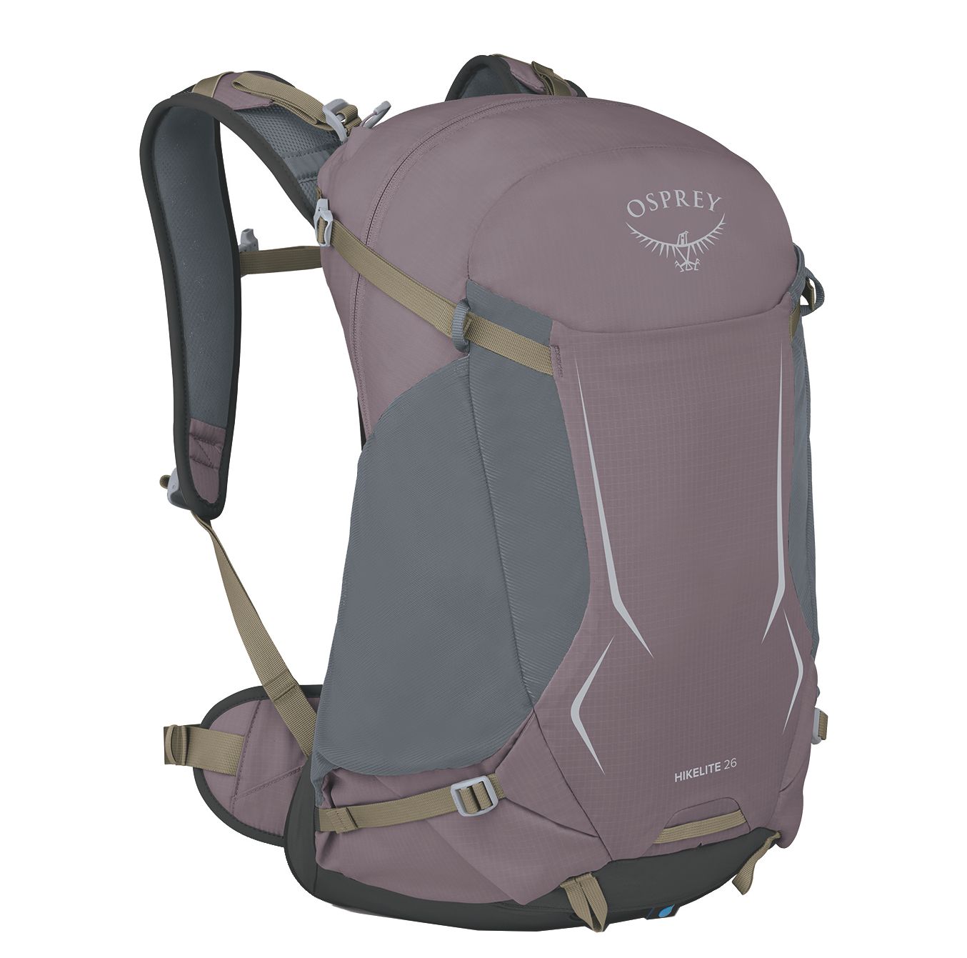 Osprey Hikelite 26 rugzak grijs en paars