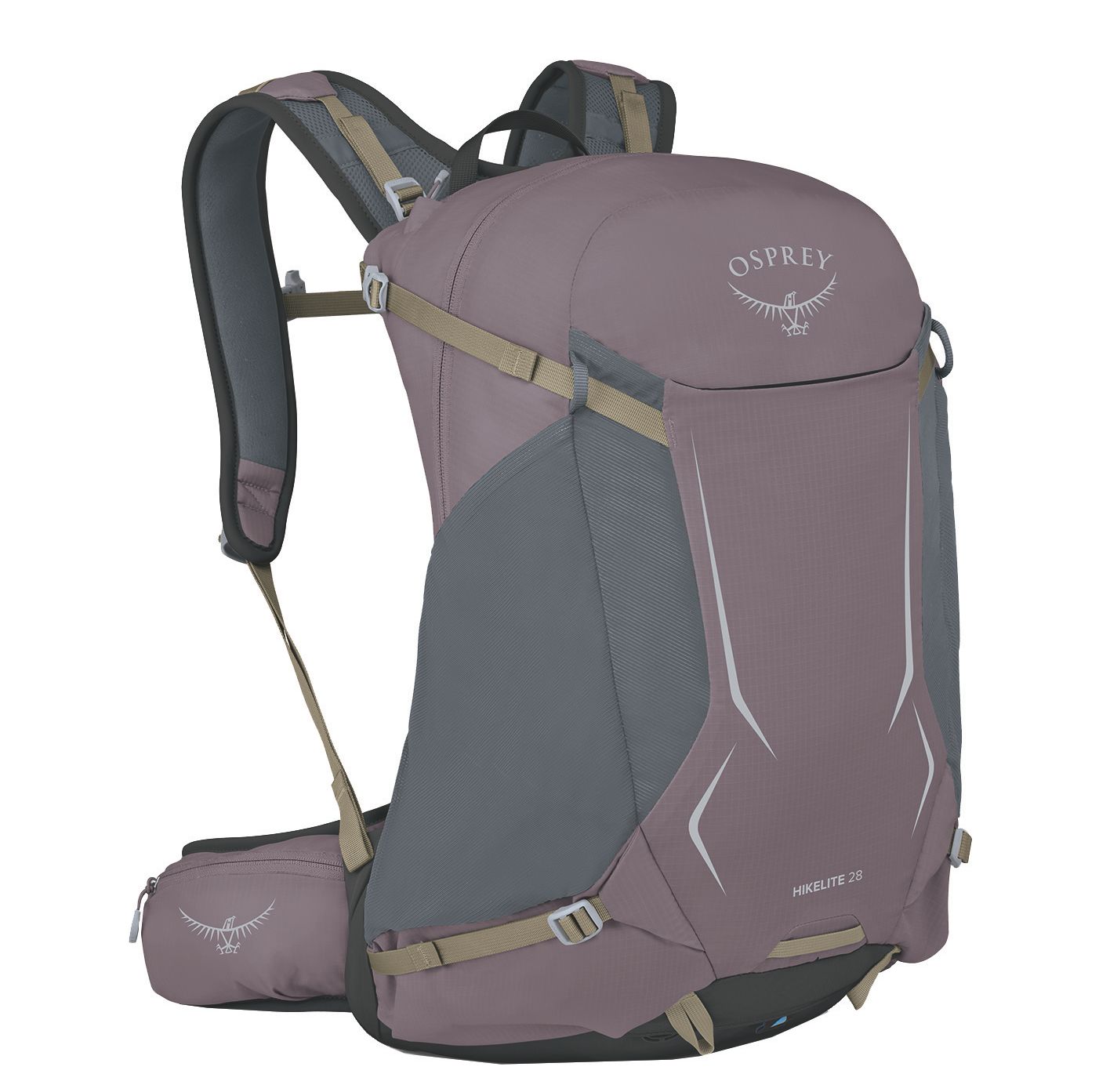 Osprey Hikelite 28 rugzak grijs en paars