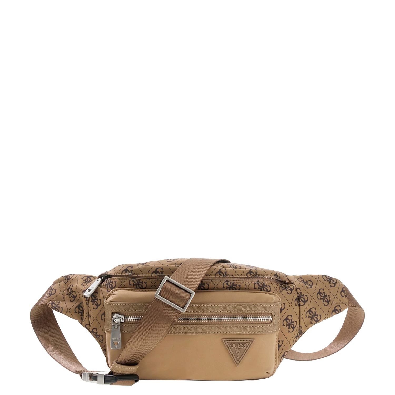 Guess crossbodytas bruin, beige en multicolor