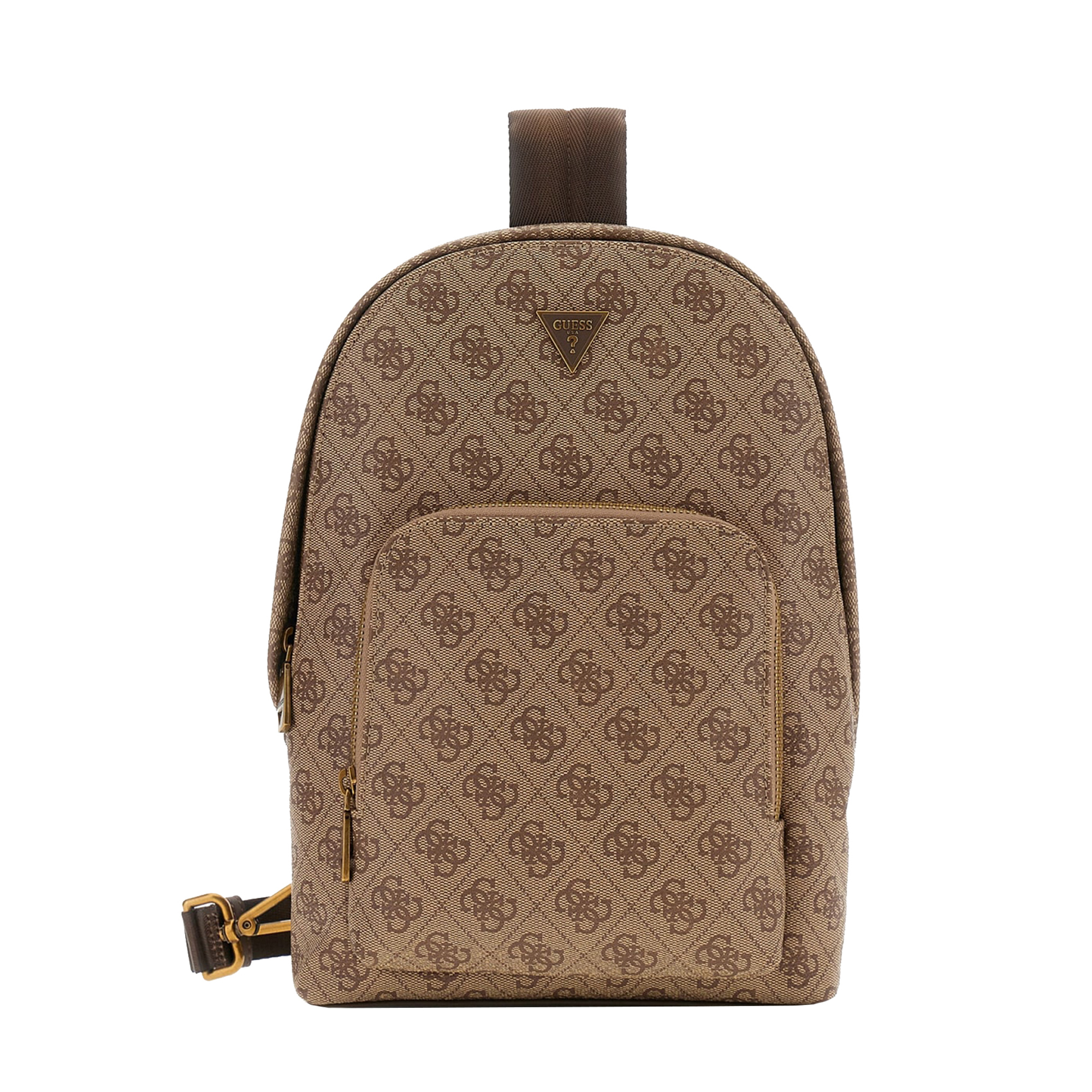 Sacs à main Guess Zamira Hobo Shoulder Latte Logo SG962921 - Marron