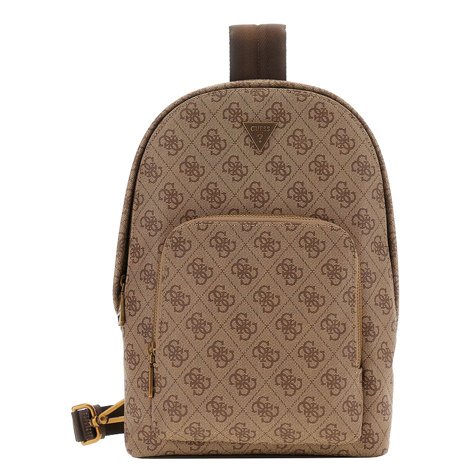 Guess crossbodytas bruin, beige en multicolor