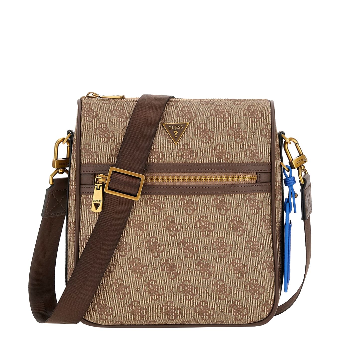Guess crossbodytas bruin, beige en multicolor