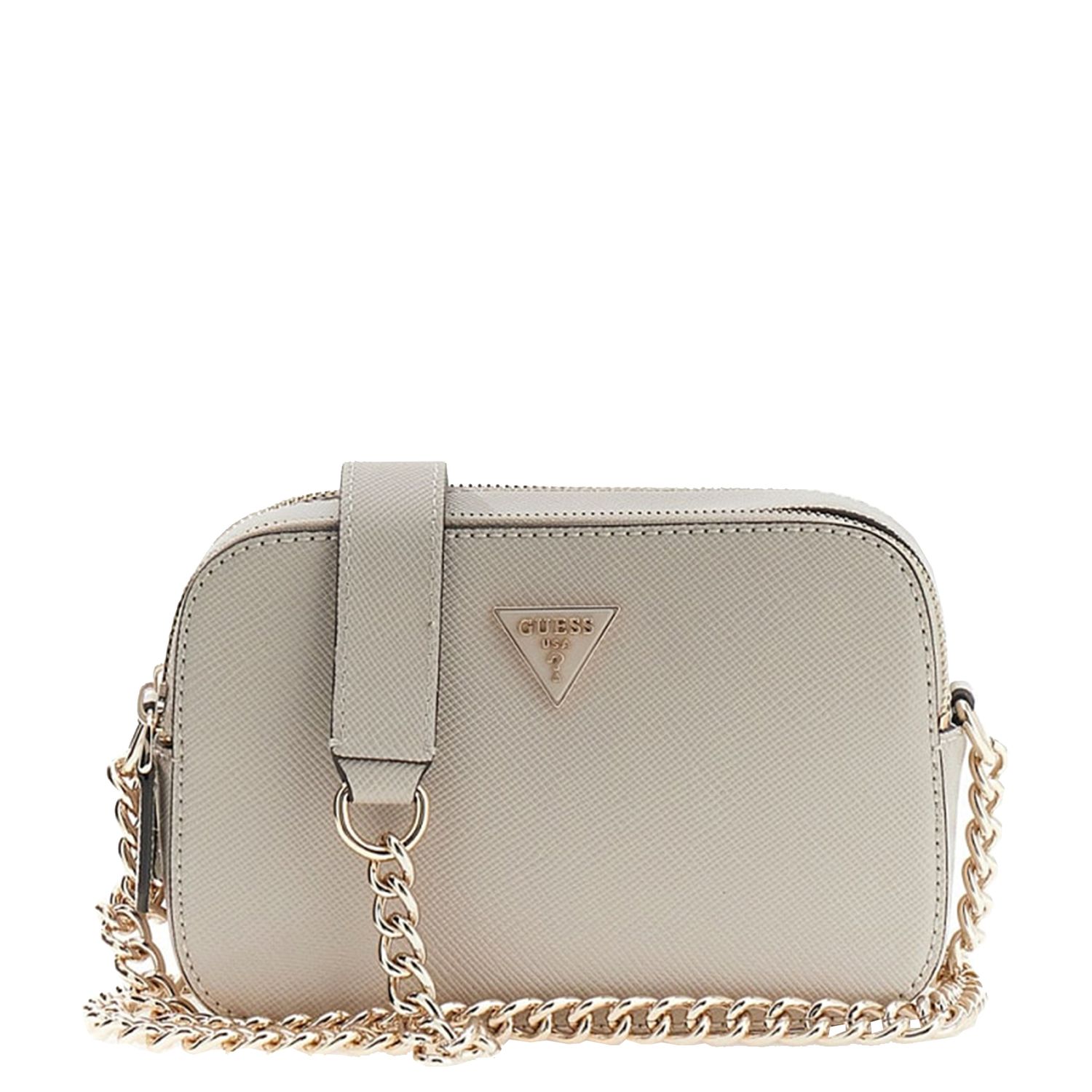 Guess Noelle crossbodytas grijs en taupe