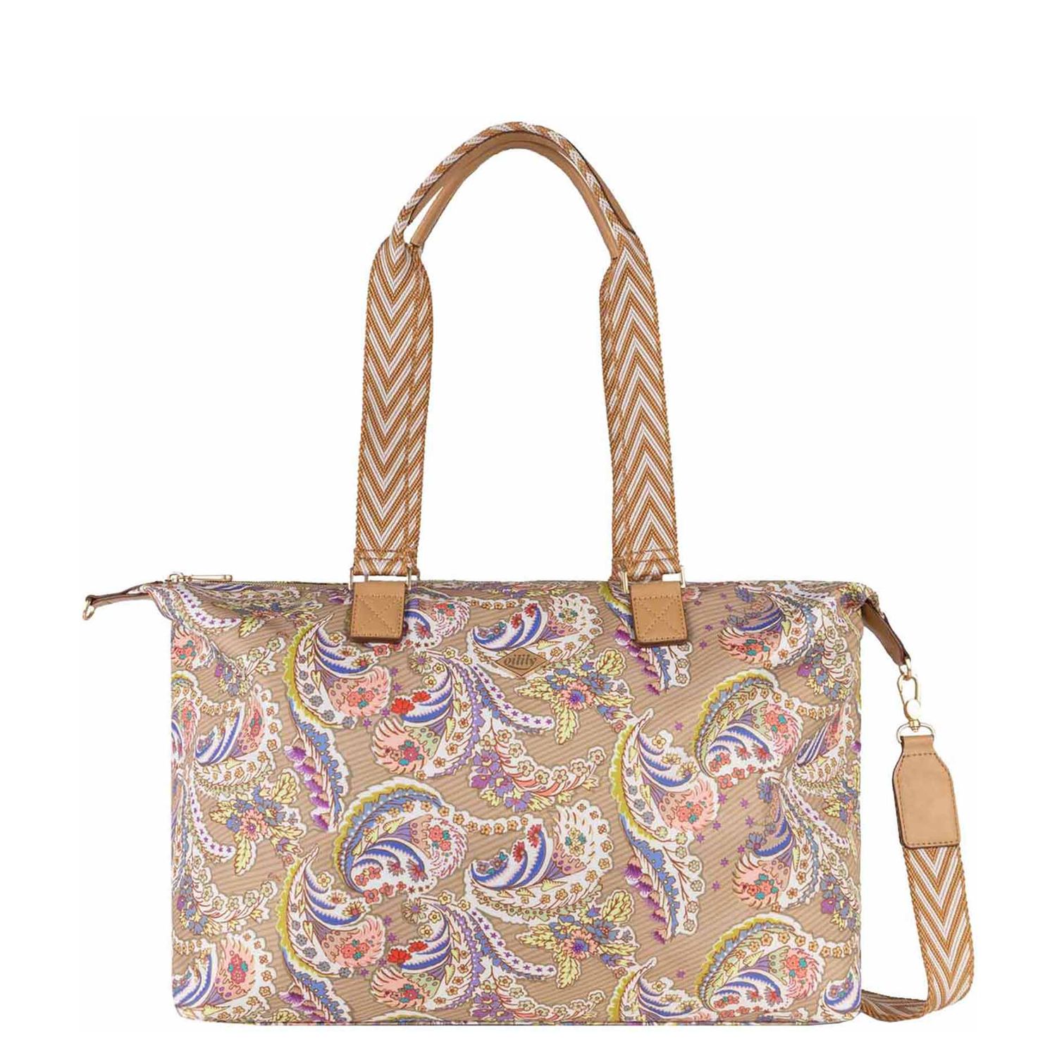 Oilily schoudertas goud en multicolor