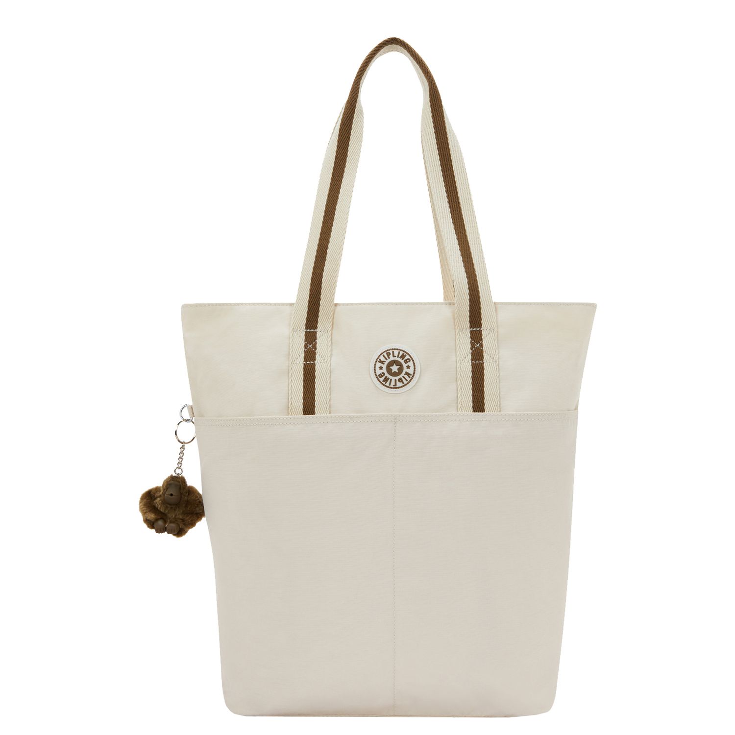 Kipling laptoptas beige en bruin