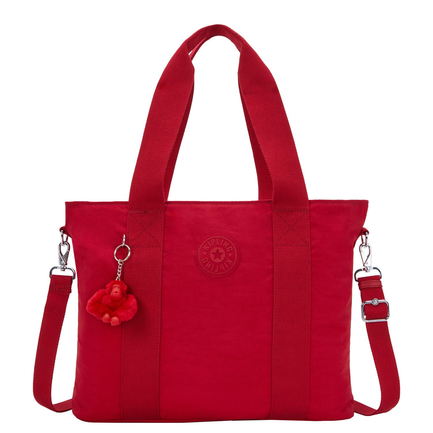 Kipling schoudertas rood