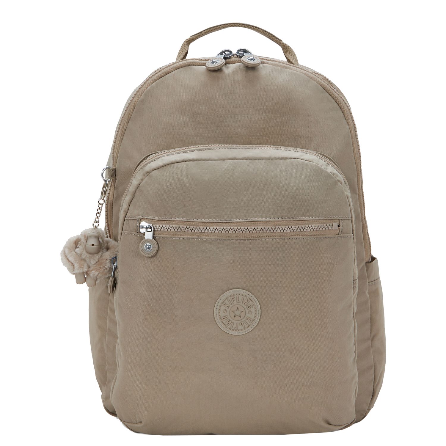 Kipling Seoul rugzak grijs en taupe