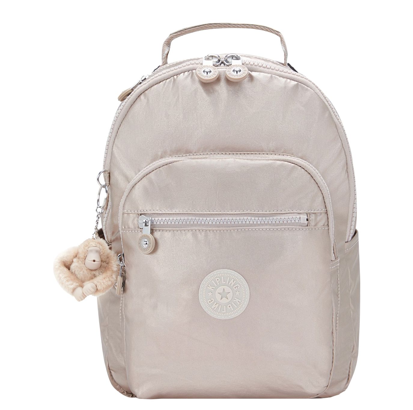 Kipling Seoul S schooltas zilver