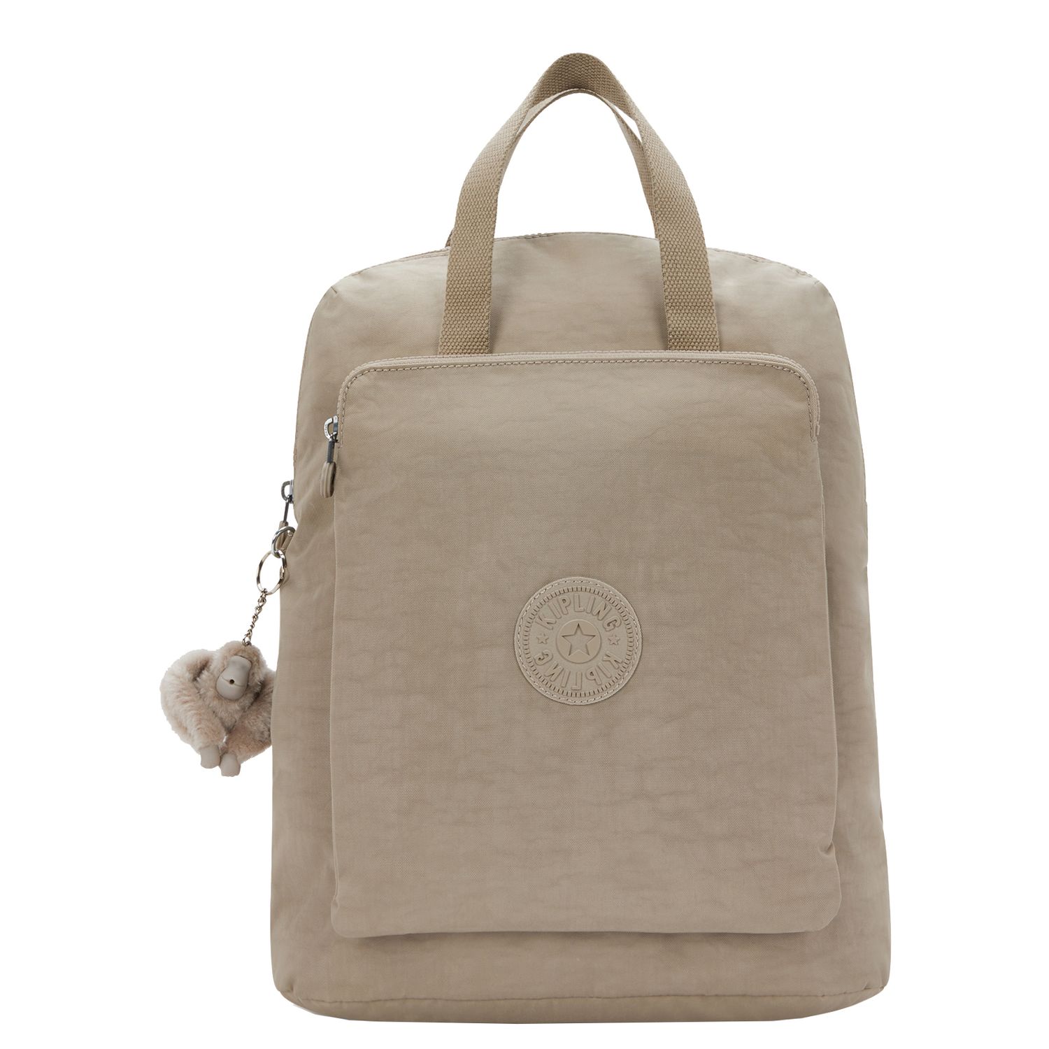 Kipling rugzak grijs en taupe