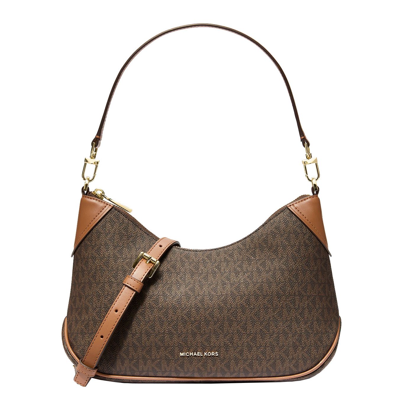 Michael Kors Jet Set crossbodytas bruin