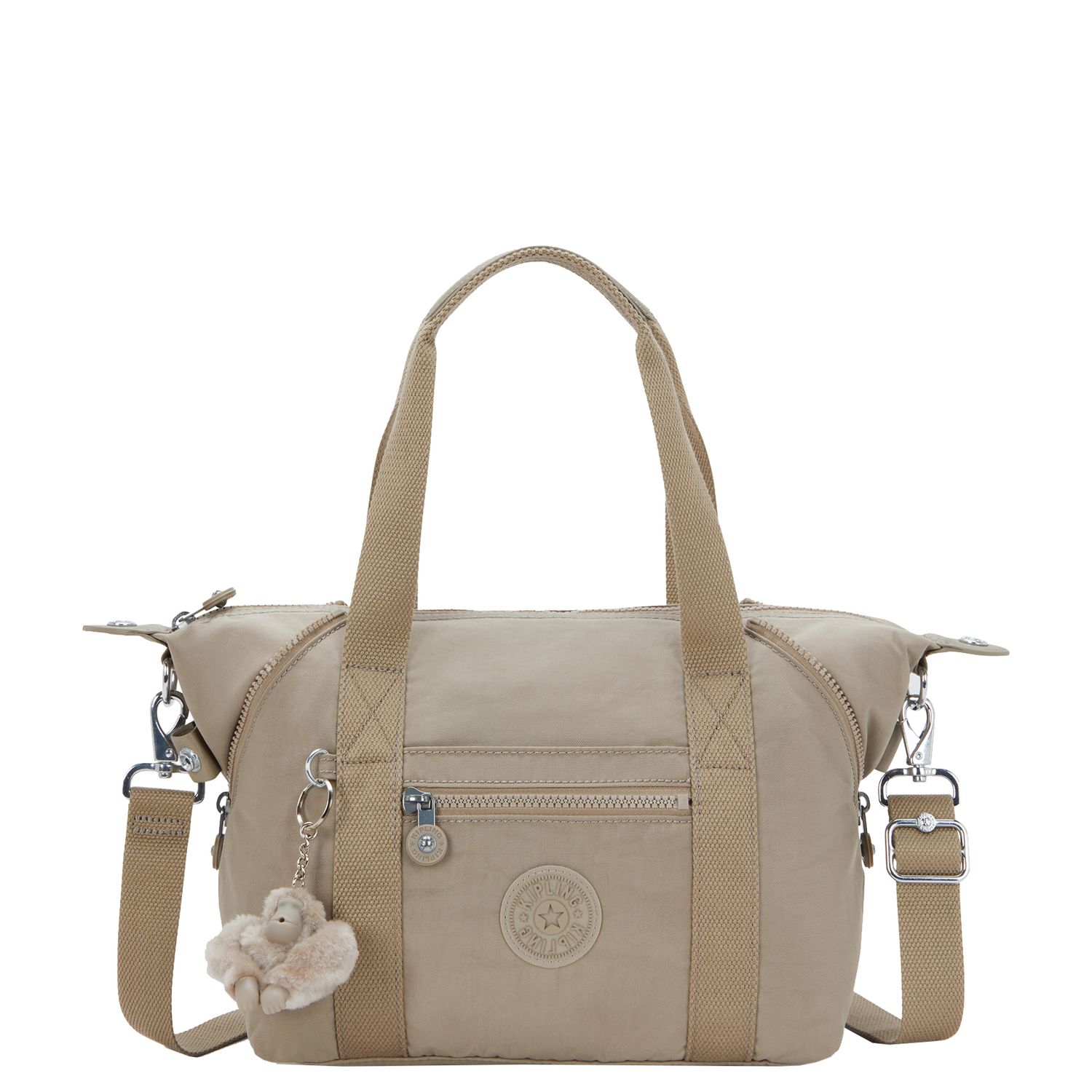 Kipling Art Mini handtas grijs en taupe