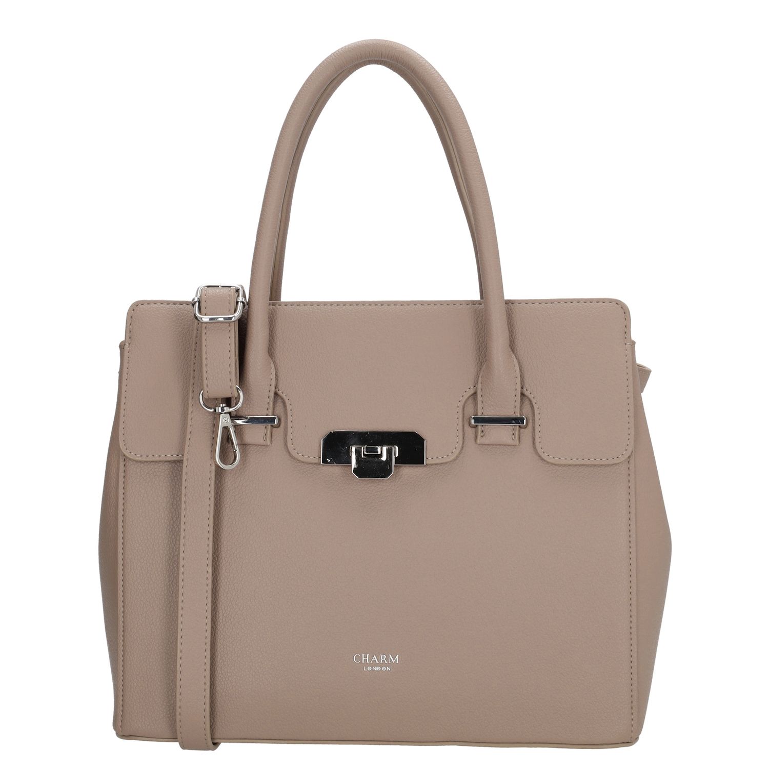 Charm London handtas grijs en taupe