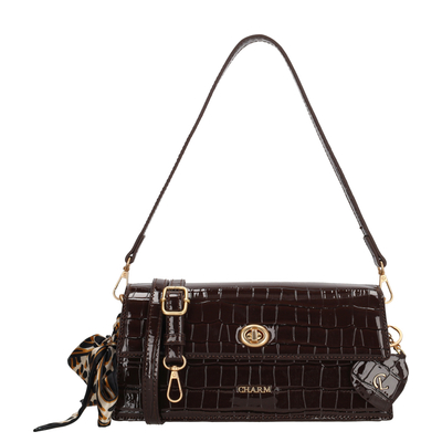 Charm London Knightsbridge Shoulderbag darkbrown