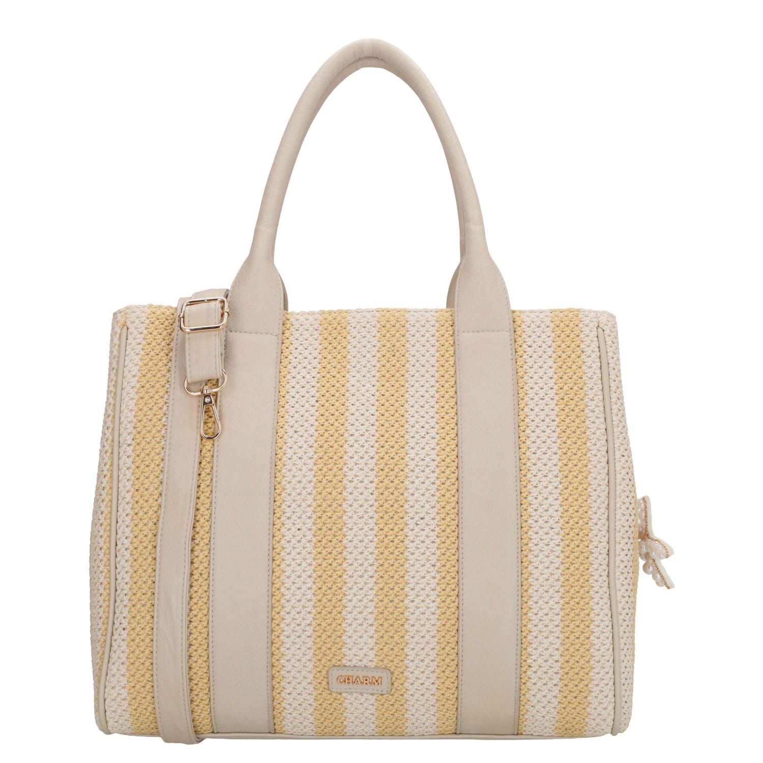Charm London Capri Shopper yellow schoudertas dames