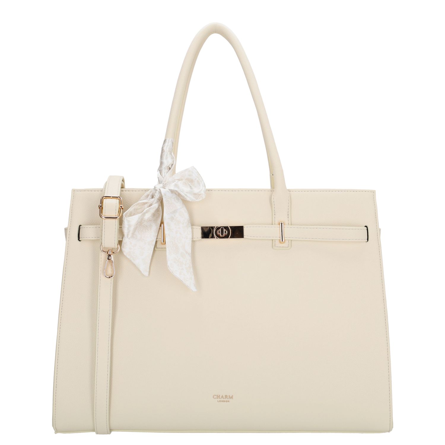 Charm London laptoptas beige