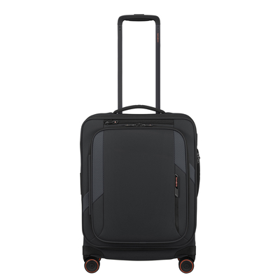 Samsonite Glazed Handgepäck Spinner 55 cm - Erweiterbar 44/49 Liter - 55x40x23/26 cm - black