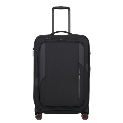 Samsonite Glazed Spinner 67 cm - Erweiterbar 83/94 Liter - 67x44x30/33 cm - black
