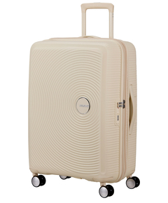 American Tourister Soundbox Spinner 55/20 cm TSA Expandable coconut sand