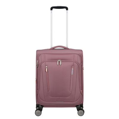 American Tourister Wanderlite Handbagage Spinner S - Uitbreidbaar 45/49.5 liter - 55x40x25 cm - galactic mauve