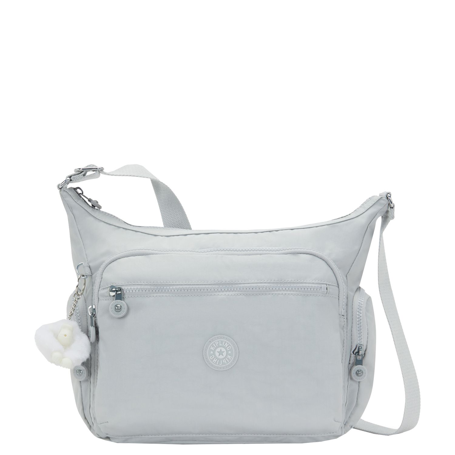 Kipling Gabbie schoudertas grijs