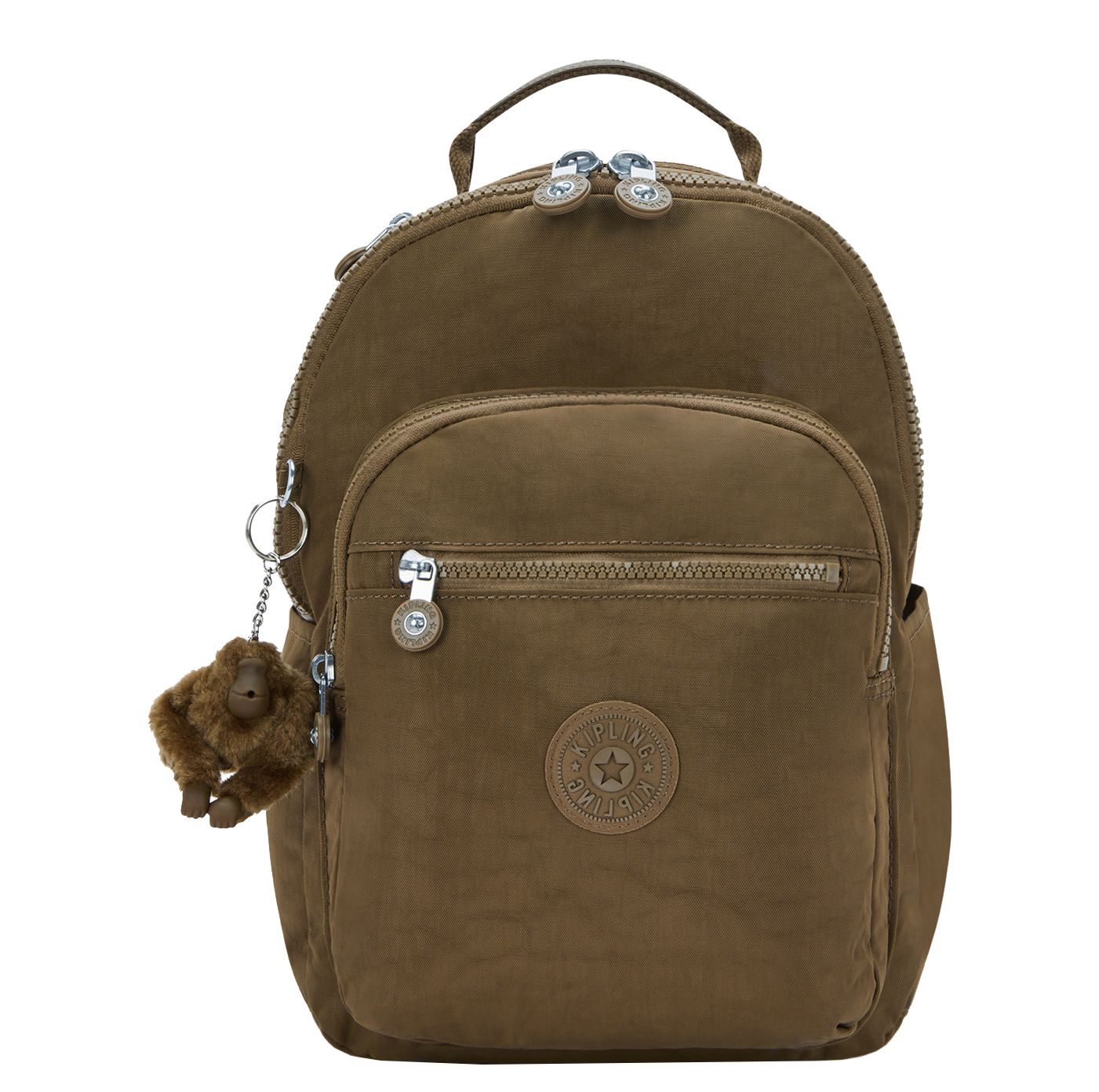 Kipling Seoul S rugzak khaki en groen