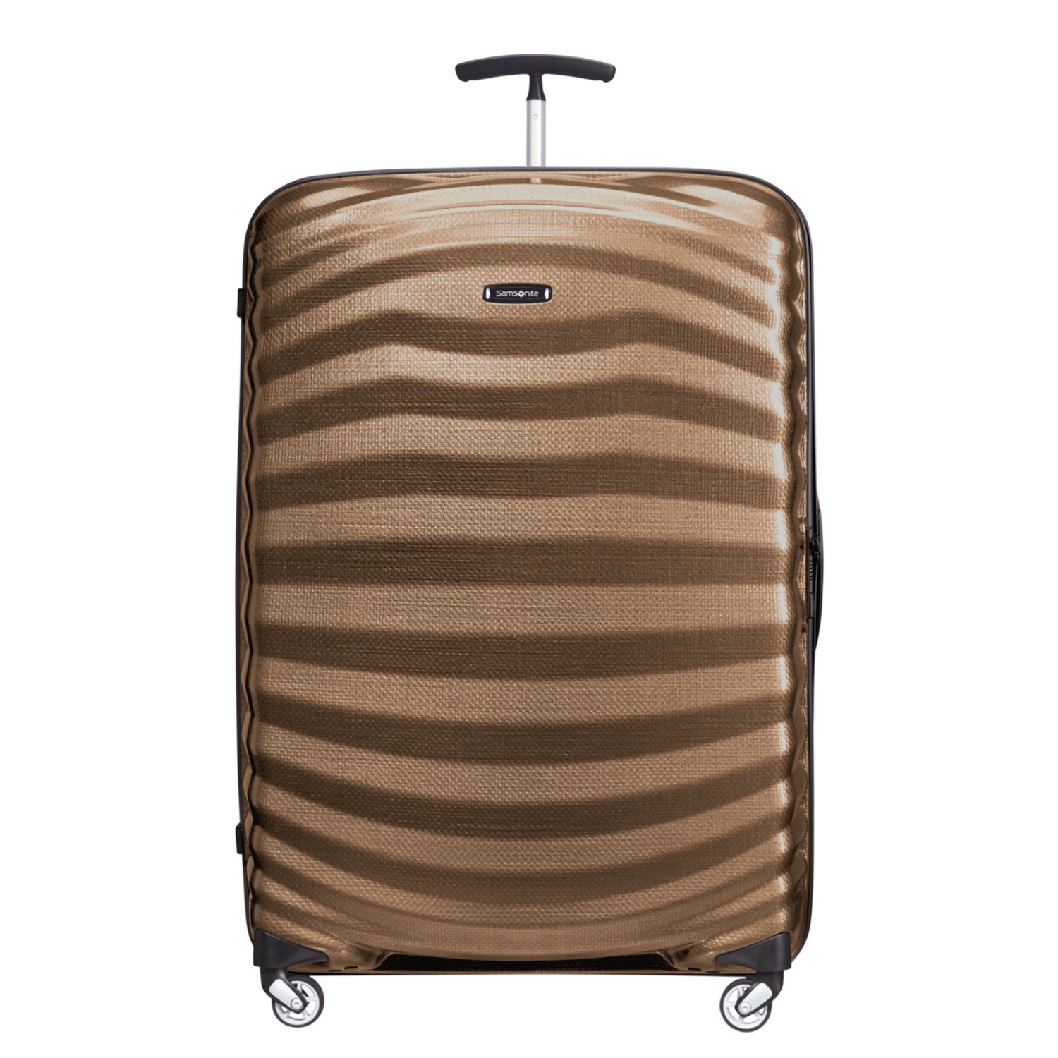 Travelbags Samsonite Lite-Shock Spinner 81 cm - 124 liter - 81x55x33 cm - sand hardcase koffer lichtgewicht koffer aanbieding