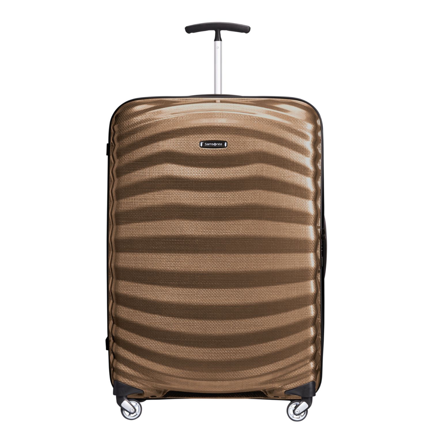 Travelbags Samsonite Lite-Shock Spinner 75 cm - 98.5 liter - 75x51.5x31 cm - sand hardcase koffer lichtgewicht koffer aanbieding