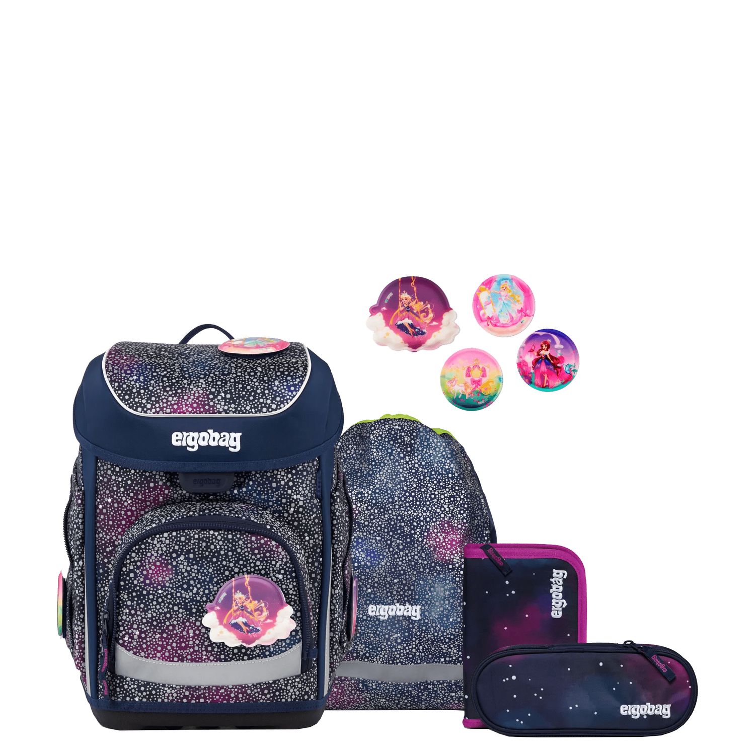 Ergobag Cubo Bärlaxy darkblue purple schooltas kind