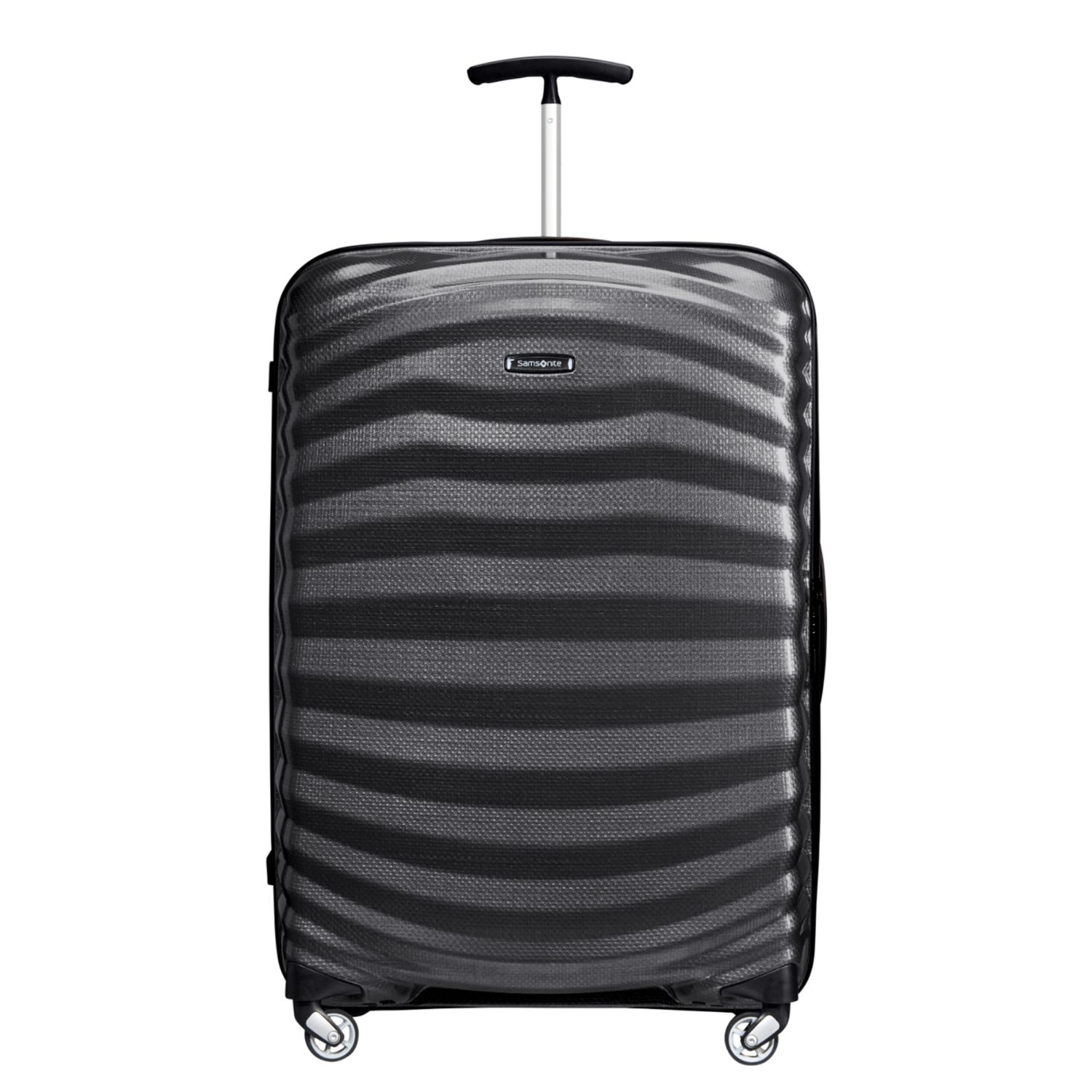 Travelbags Samsonite Lite-Shock Spinner 75 cm - 98.5 liter - 75x51.5x31 cm - black hardcase koffer lichtgewicht koffer aanbieding