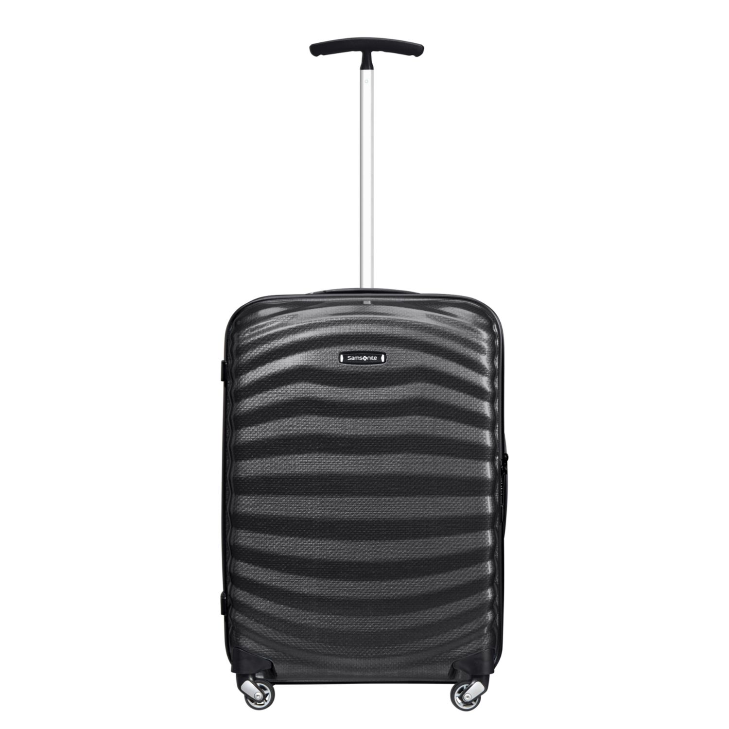 Travelbags Samsonite Lite-Shock Handbagage Spinner 55 cm- 36 liter - 55x40x20 cm - black hardcase koffer lichtgewicht koffer aanbieding