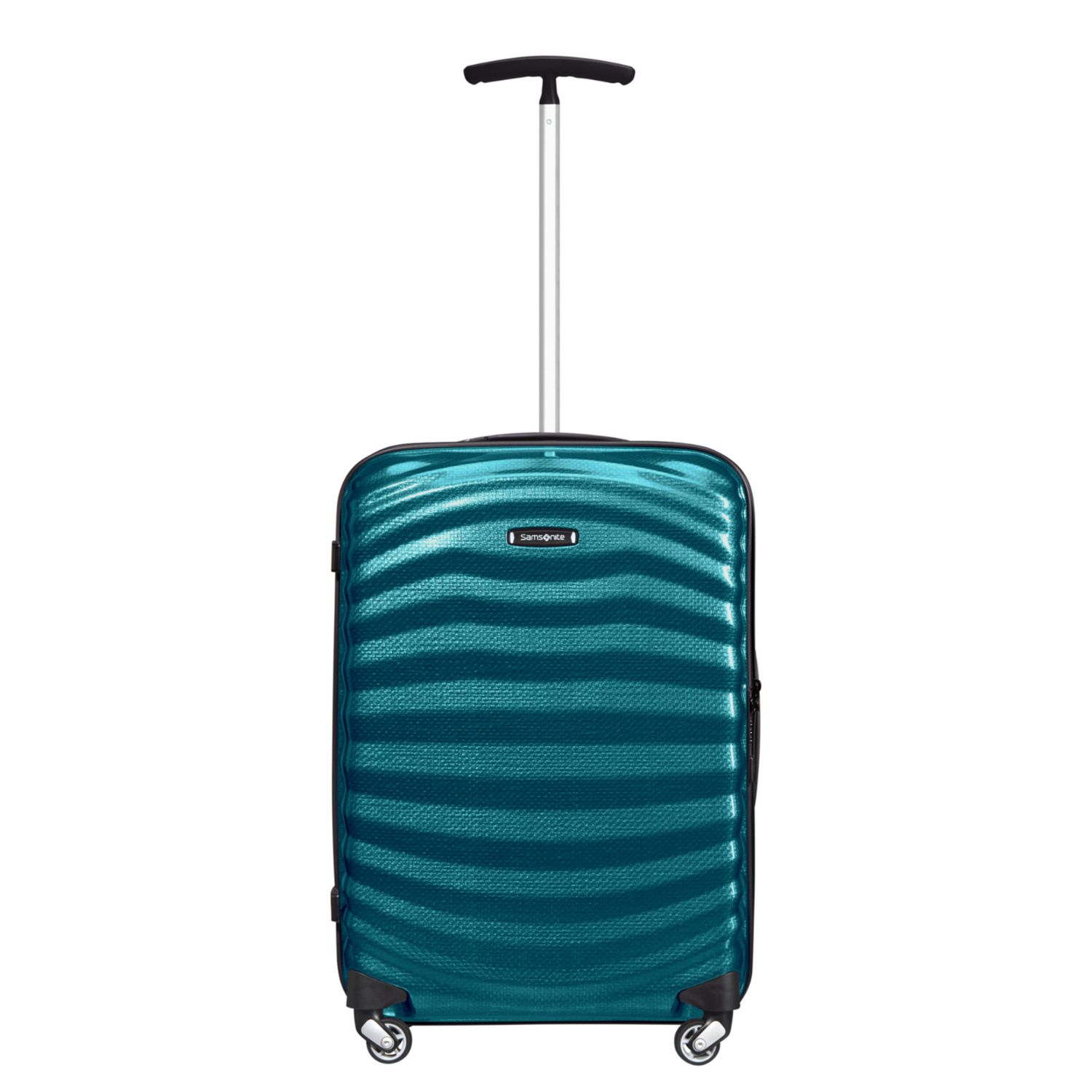 Travelbags Samsonite Lite-Shock Handbagage Spinner 55 cm- 36 liter - 55x40x20 cm - petrol blue hardcase koffer lichtgewicht koffer aanbieding